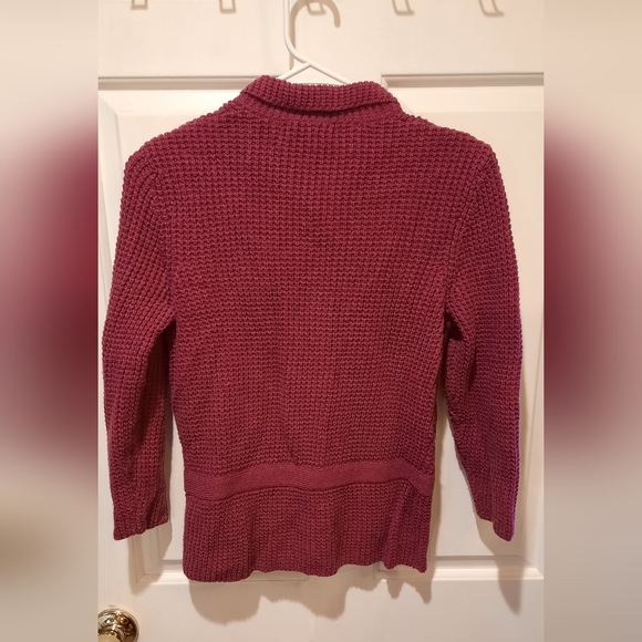 Boden Girls Purple Cashmere/Angora Blend Button Down Cardigan Sweater size 10 - Picture 8 of 12